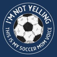 IM Not Yelling This Is My Soccer Mom Voice Funny Soccer Mom 7 Panel Mesh Trucker Snapback Hat