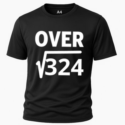 IM Over 18 Funny Square Root Math Design Performance Shirt