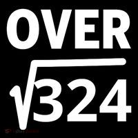 IM Over 18 Funny Square Root Math Design Hooded Wearable Blanket
