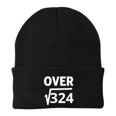 IM Over 18 Funny Square Root Math Design Beanie
