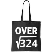 IM Over 18 Funny Square Root Math Design Bag
