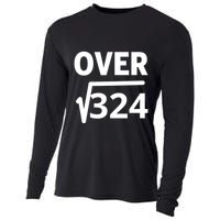 IM Over 18 Funny Square Root Math Design Cooling Performance Long Sleeve Crew