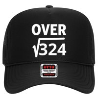 IM Over 18 Funny Square Root Math Design Hat