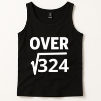 IM Over 18 Funny Square Root Math Design Tank Top