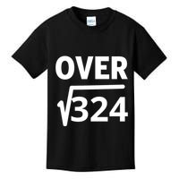 IM Over 18 Funny Square Root Math Design Kids T-Shirt