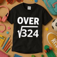 IM Over 18 Funny Square Root Math Design Kids T-Shirt