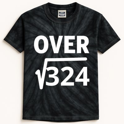IM Over 18 Funny Square Root Math Design Kids Tie-Dye T-Shirt