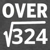 IM Over 18 Funny Square Root Math Design Vector Backpack