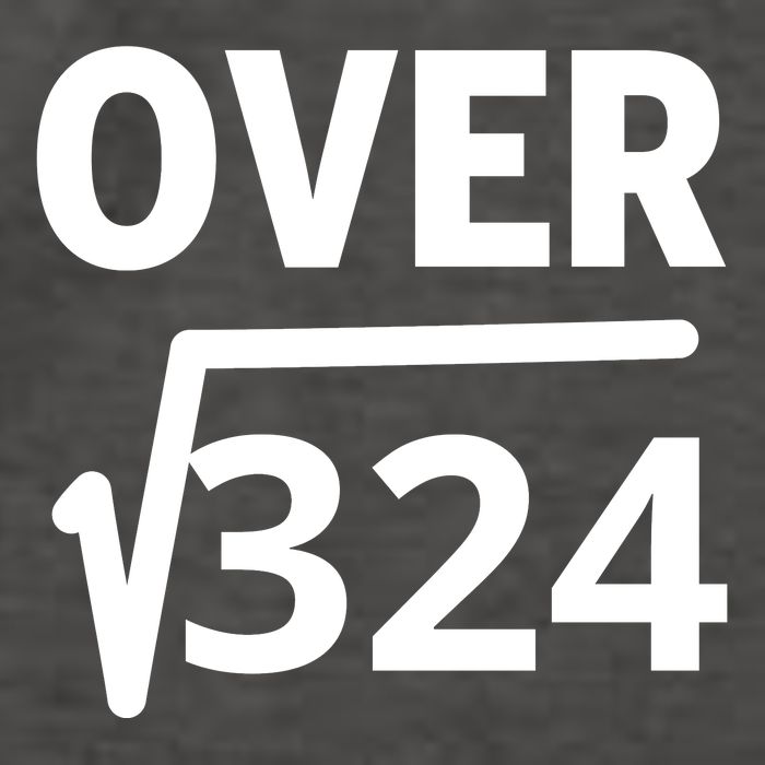 IM Over 18 Funny Square Root Math Design Vector Backpack