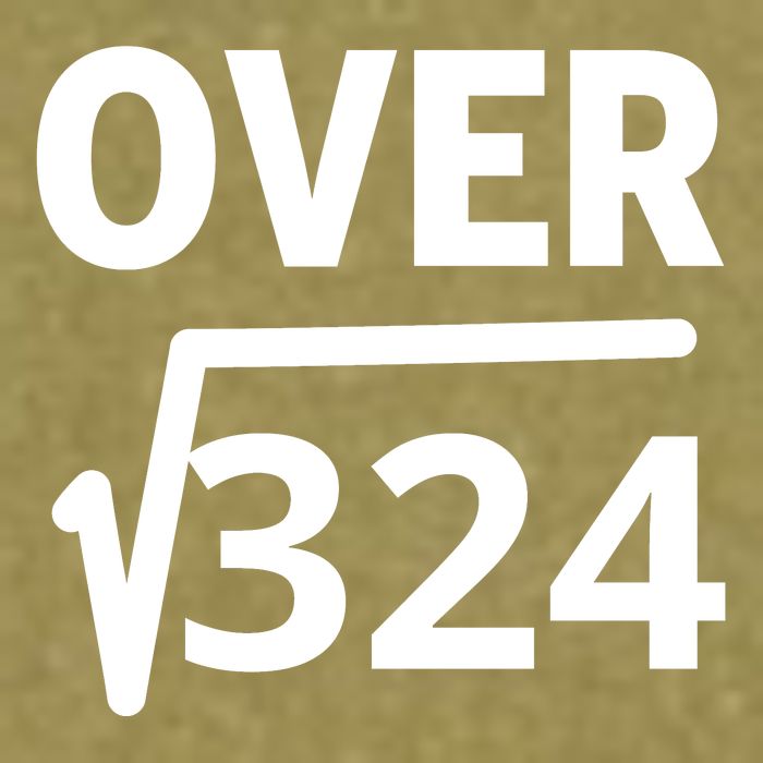 IM Over 18 Funny Square Root Math Design Garment-Dyed Women's Muscle Tee