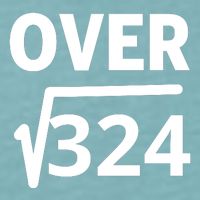 IM Over 18 Funny Square Root Math Design Sueded Cloud Jersey T-Shirt