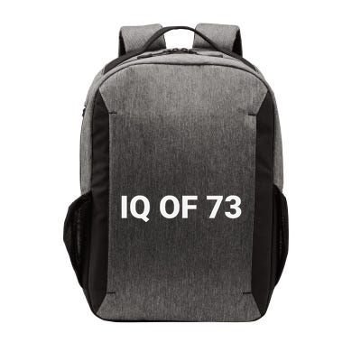 Iq Of 73 Human Intelligence Funny Iq Test Score Quote Vector Backpack