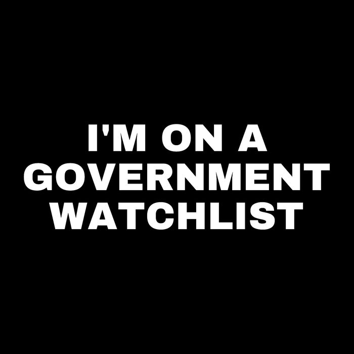 Im On A Government Watchlist Wool Snapback Cap