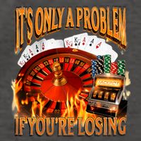 ItS Only A Problem If YouRe Losing Funny Gambling 90s Meme Vector Backpack