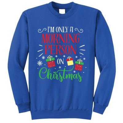 IM Only A Morning Person On Christmas Funny Gift Holiday Quotes Cute Gift Sweatshirt