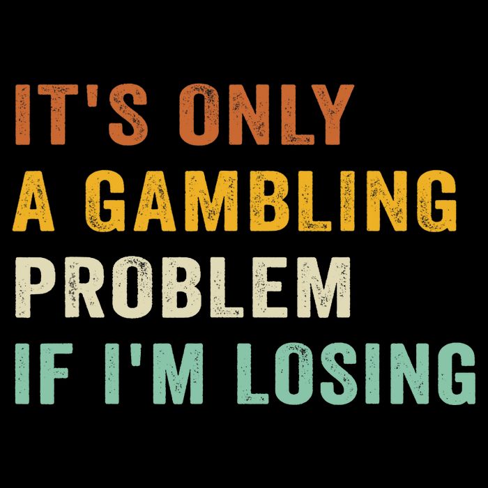 It's Only A Gambling Problem If I'm Losing Retro Vintage Daily Commute Backpack