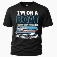 Im On A Boat I Got My Swim Trunks And My Floppies Performance Shirt