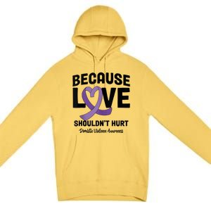 In October Awareness Domestic Violence Awareness Purple Premium Pullover Hoodie