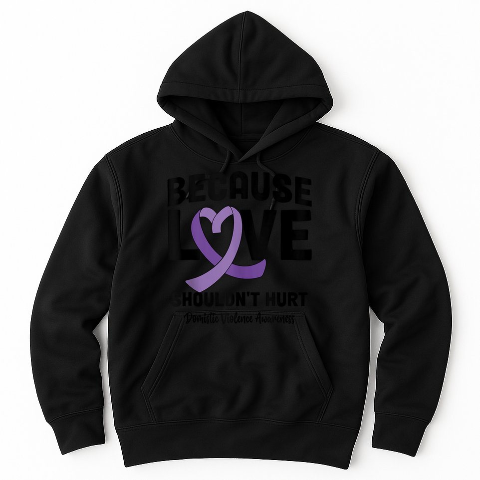 In October Awareness Domestic Violence Awareness Purple Hoodie