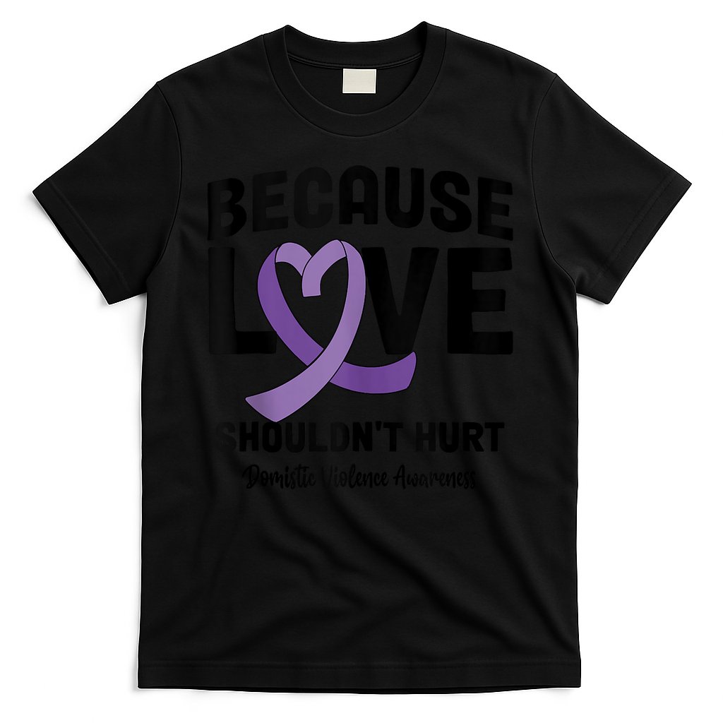 In October Awareness Domestic Violence Awareness Purple T-Shirt