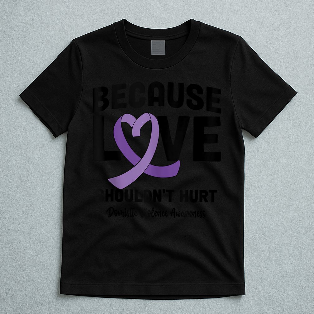 In October Awareness Domestic Violence Awareness Purple T-Shirt