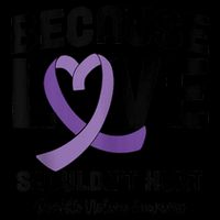 In October Awareness Domestic Violence Awareness Purple Tall T-Shirt