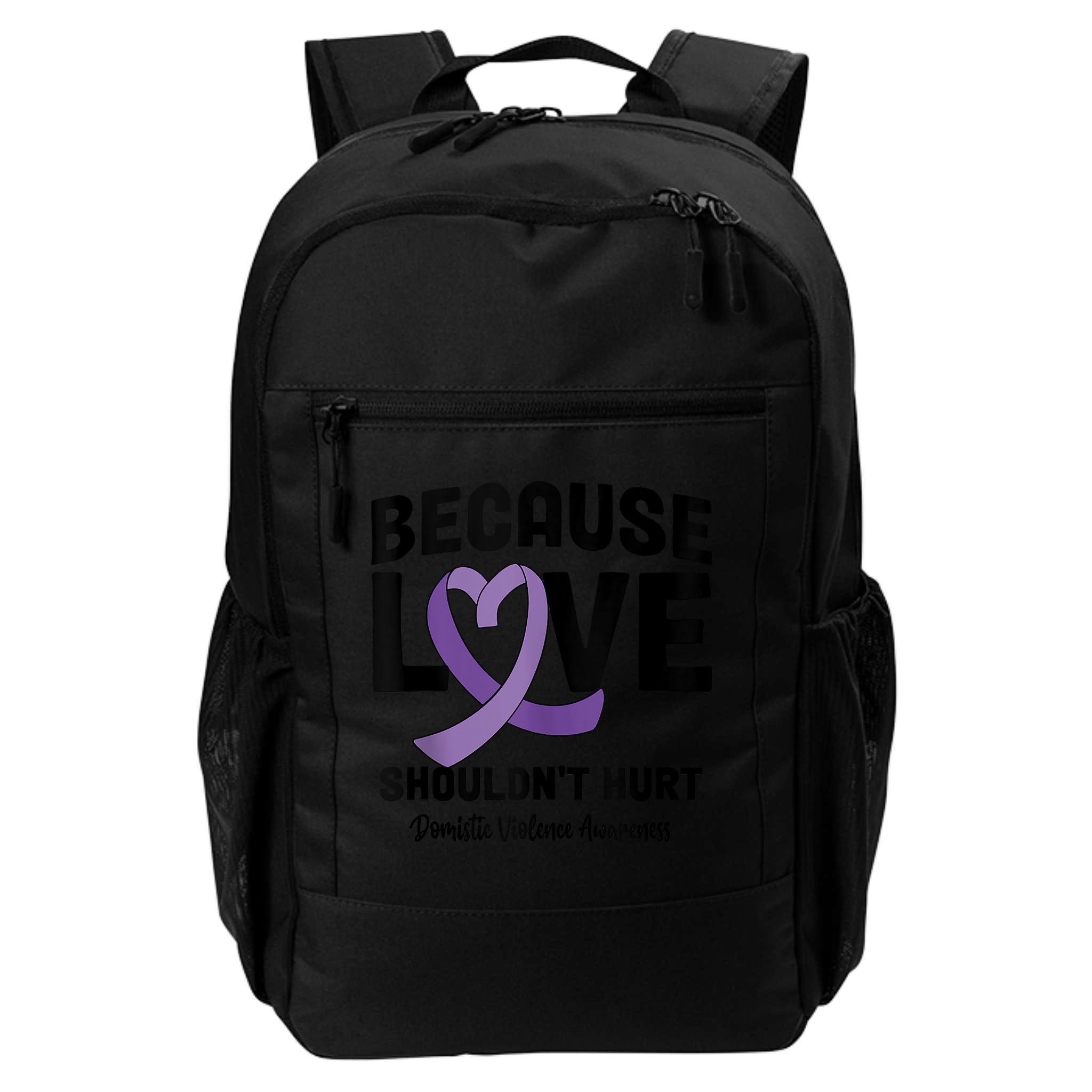 In October Awareness Domestic Violence Awareness Purple Backpack