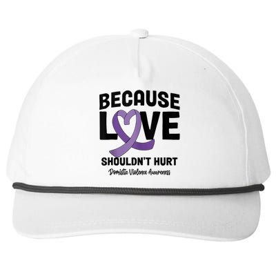 In October Awareness Domestic Violence Awareness Purple Snapback Five-Panel Rope Hat