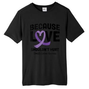 In October Awareness Domestic Violence Awareness Purple Tall Fusion ChromaSoft Performance T-Shirt