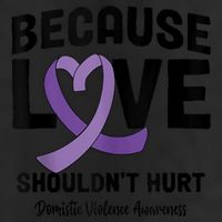In October Awareness Domestic Violence Awareness Purple Beanie