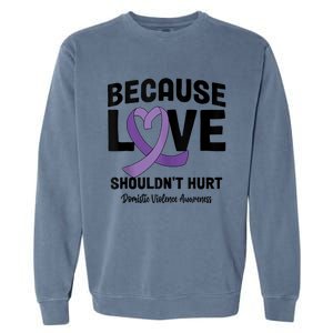 In October Awareness Domestic Violence Awareness Purple Garment-Dyed Sweatshirt