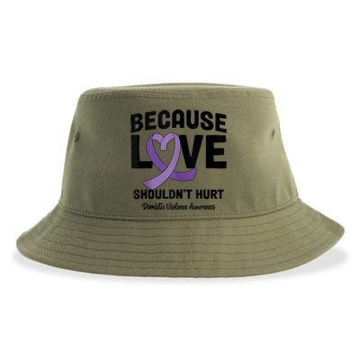 In October Awareness Domestic Violence Awareness Purple Sustainable Bucket Hat