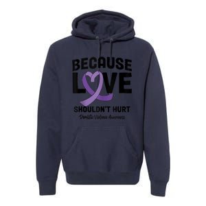 In October Awareness Domestic Violence Awareness Purple Premium Hoodie