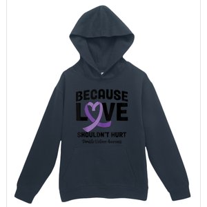 In October Awareness Domestic Violence Awareness Purple Urban Pullover Hoodie