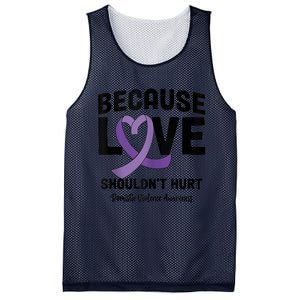 In October Awareness Domestic Violence Awareness Purple Mesh Reversible Basketball Jersey Tank