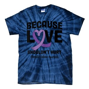 In October Awareness Domestic Violence Awareness Purple Tie-Dye T-Shirt