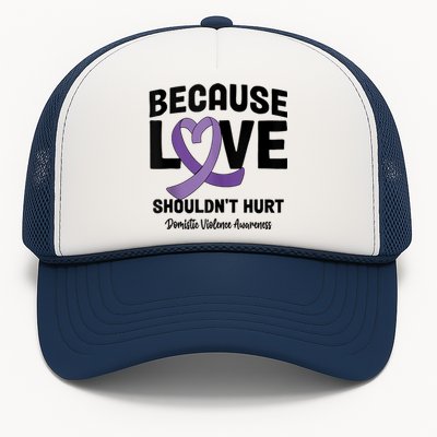 In October Awareness Domestic Violence Awareness Purple Trucker Hat