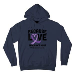 In October Awareness Domestic Violence Awareness Purple Tall Hoodie