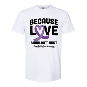 In October Awareness Domestic Violence Awareness Purple Softstyle CVC T-Shirt