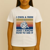 I Own A 9mm And I Know How To Use It Vintage T-Shirt