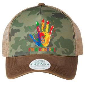 IM Officially A Handful 5th Cute Five Birthday Party Legacy Tie Dye Trucker Hat