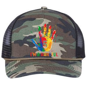 IM Officially A Handful 5th Cute Five Birthday Party Retro Rope Trucker Hat Cap