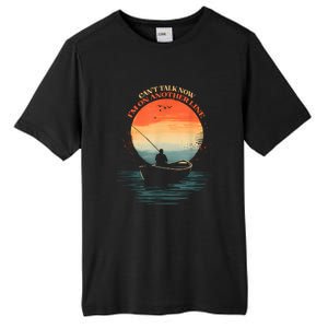 IM On Another Line Fisherman Angler Kayak Fishing Pun Tall Fusion ChromaSoft Performance T-Shirt