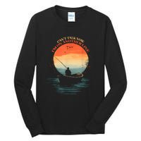 IM On Another Line Fisherman Angler Kayak Fishing Pun Tall Long Sleeve T-Shirt