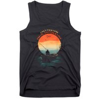 IM On Another Line Fisherman Angler Kayak Fishing Pun Tank Top