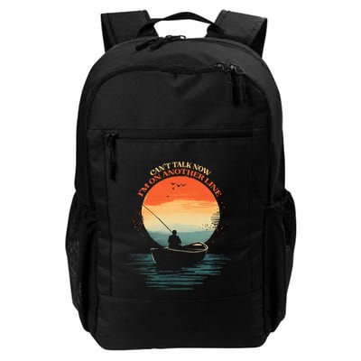 IM On Another Line Fisherman Angler Kayak Fishing Pun Backpack