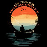 IM On Another Line Fisherman Angler Kayak Fishing Pun Flat Bill Trucker Hat