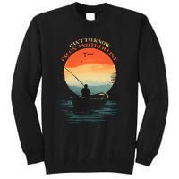 IM On Another Line Fisherman Angler Kayak Fishing Pun Tall Sweatshirt