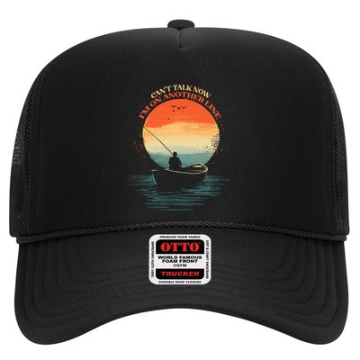 IM On Another Line Fisherman Angler Kayak Fishing Pun Trucker Hat