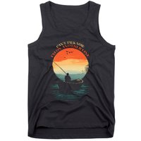 IM On Another Line Fisherman Angler Kayak Fishing Pun Tank Top